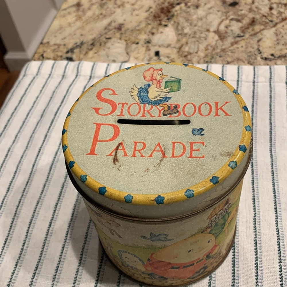 Vintage Storybook Parade Piggy Bank Tin - Picture 4 of 4